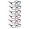 Boost Eyewear Reading Glasses, Traditional Frames in Black, Tortoise Shell, Blue and Red, 6PK 27350-6PK